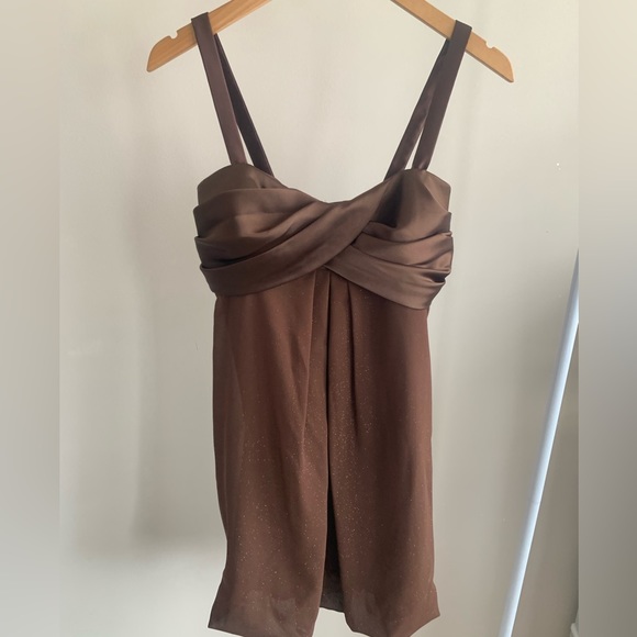 Brown evening dress - Picture 1 of 6
